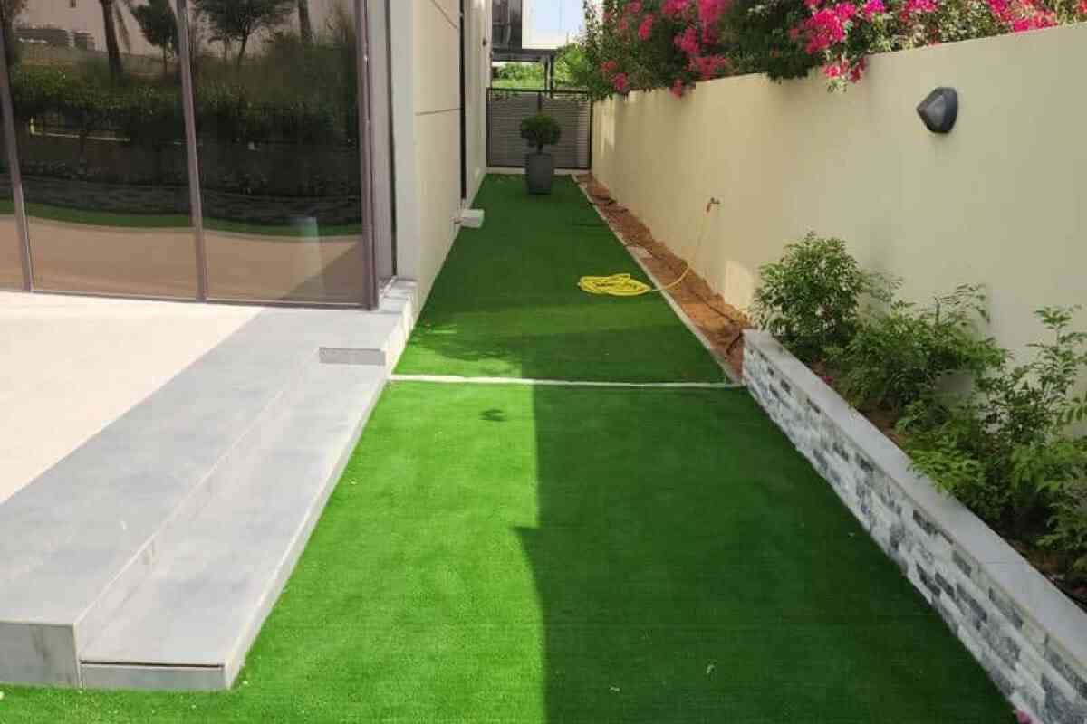 garden landscaping Damac Hills Dubai