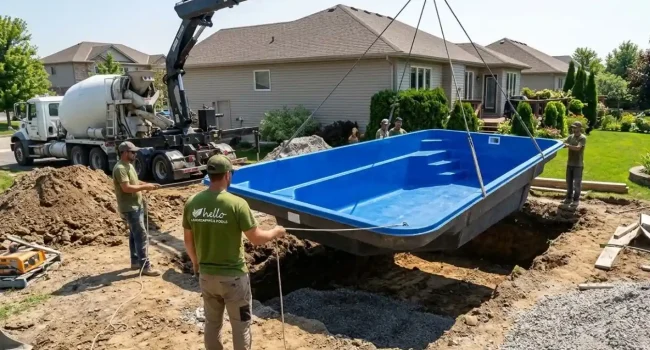 Fiberglass Pool Construction