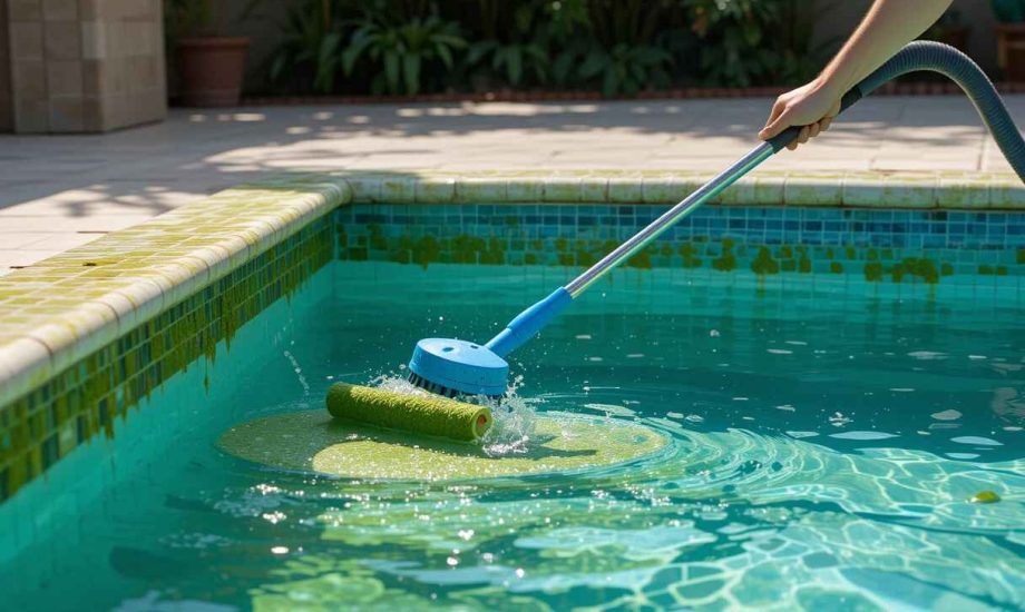 Step 2: Brush and Vacuum the Pool Thoroughly Step 2: Brush and Vacuum the Pool Thoroughly